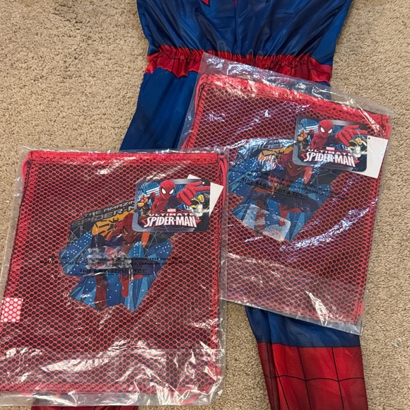 Spiderman Red and Blue Hero Suit (just suit) including 2 brand new Spider-Man SL - Picture 6 of 7